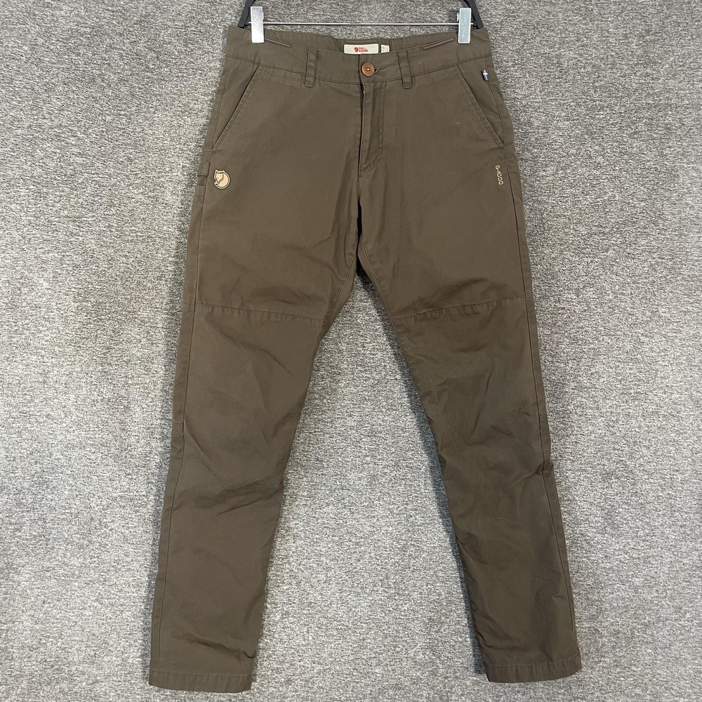 Fjallraven Sormland Tapered Winter Pants Mens 29 Green G-1000 Fleece Lined